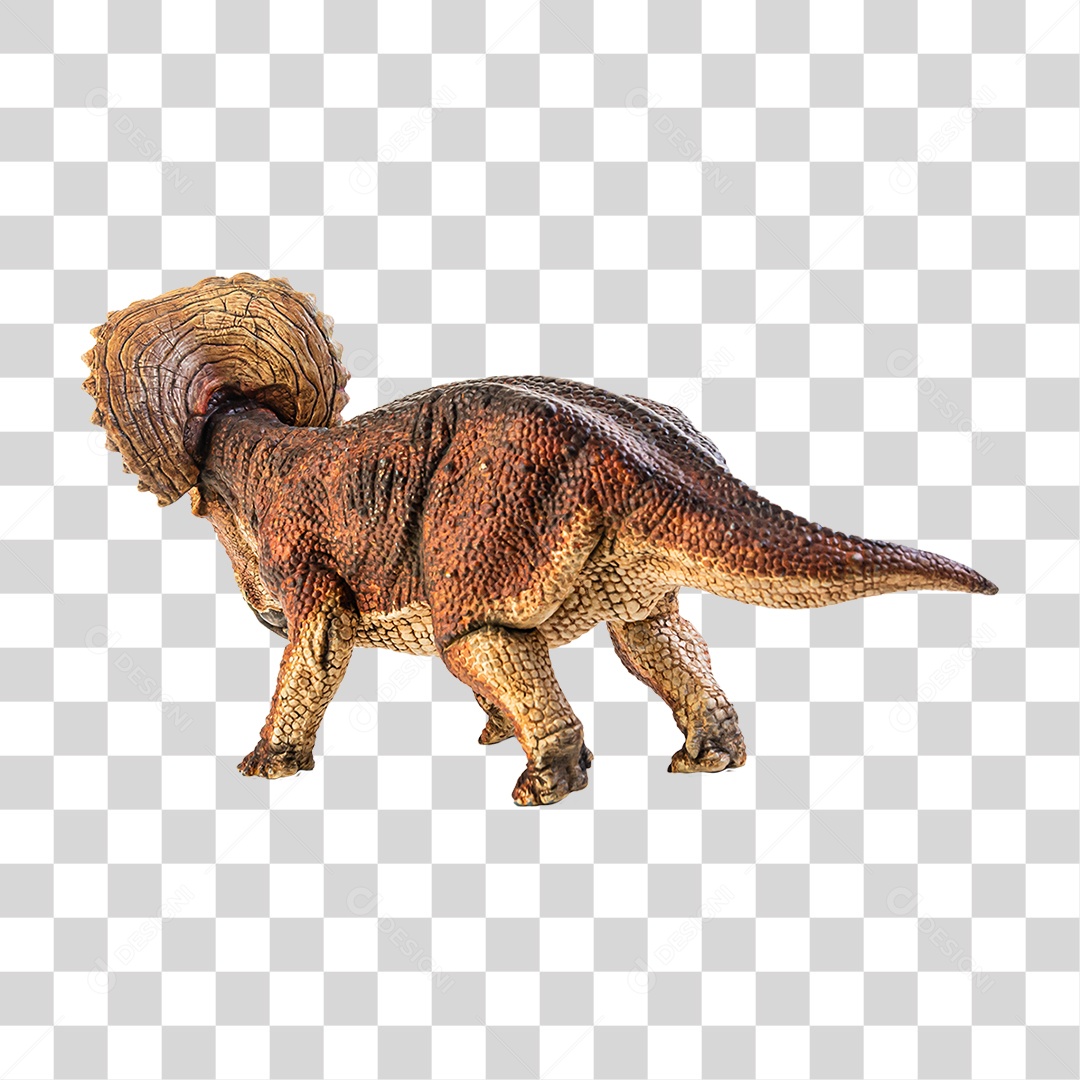 Objeto 3D Dinossauro Triceratops Para Composição PNG Transparente