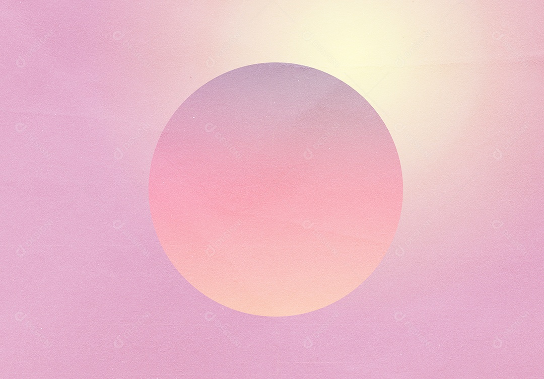 Abstrato gradiente retro pastel colorido e forma redonda