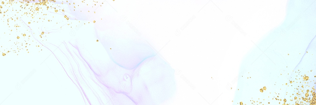 Tinta aquarela moderna abstrata com fundo de textura de glitter dourado