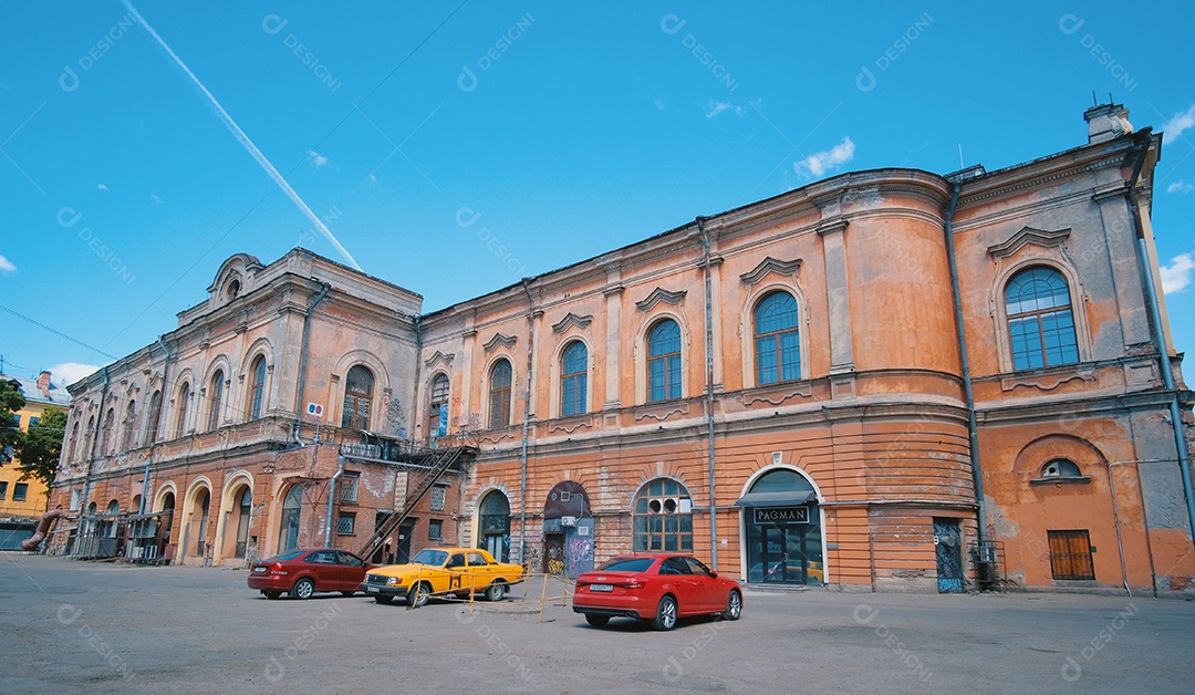 Vista de prédios antigos