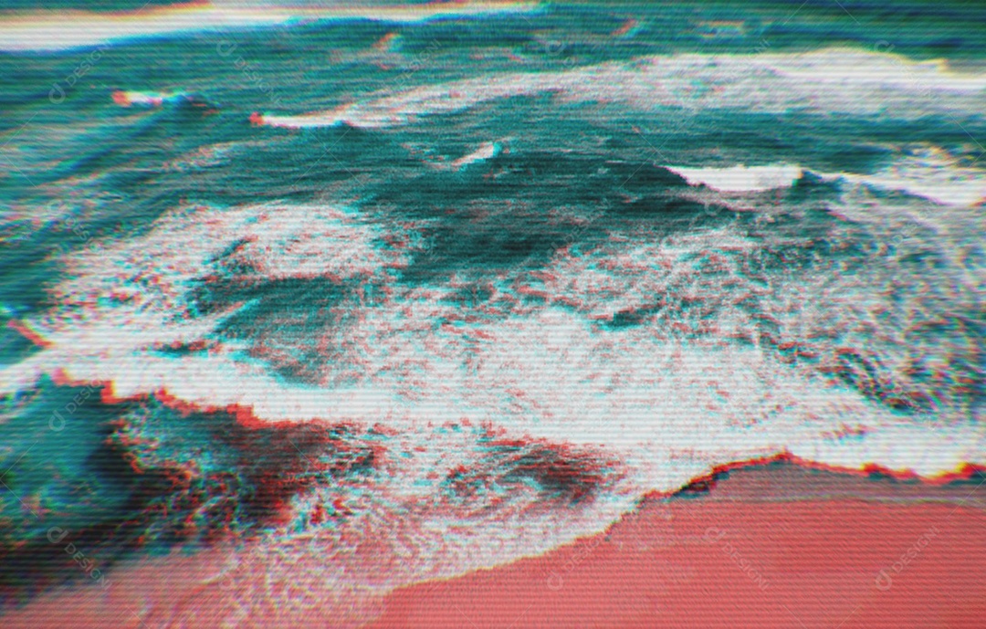 Ondas do mar na praia