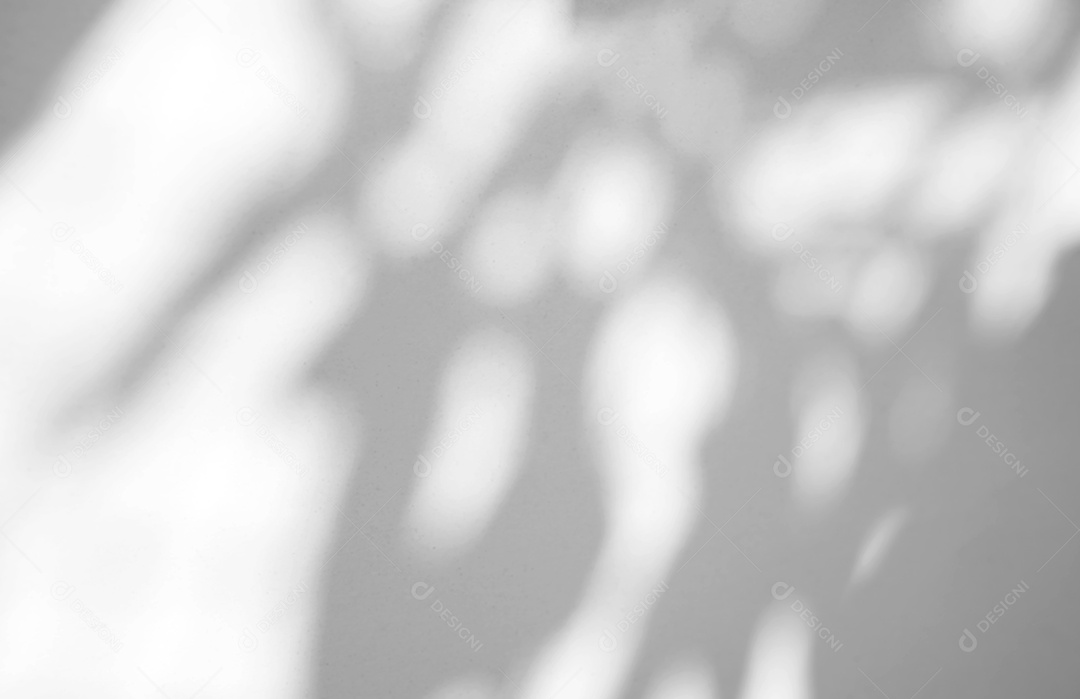 Sobreposição natural orgânica da sombra no fundo branco da textura