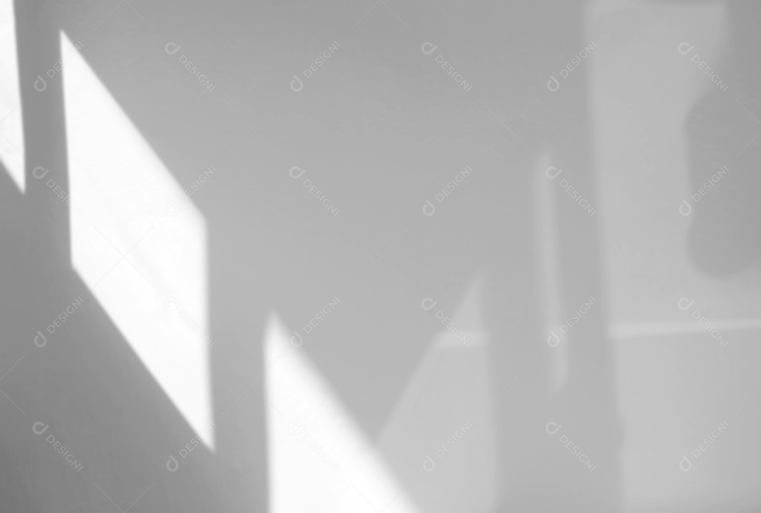 Efeito de sobreposição de sombra natural da janela no fundo de textura branca