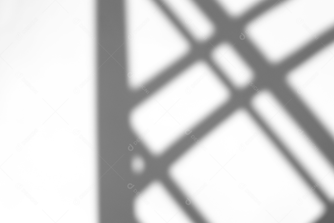 Efeito de sobreposição de sombra natural da janela no fundo de textura branca