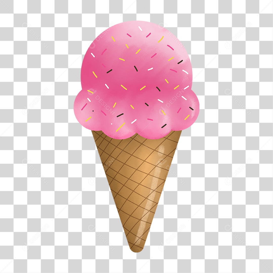 Casquinha de Sorvete PNG Transparente