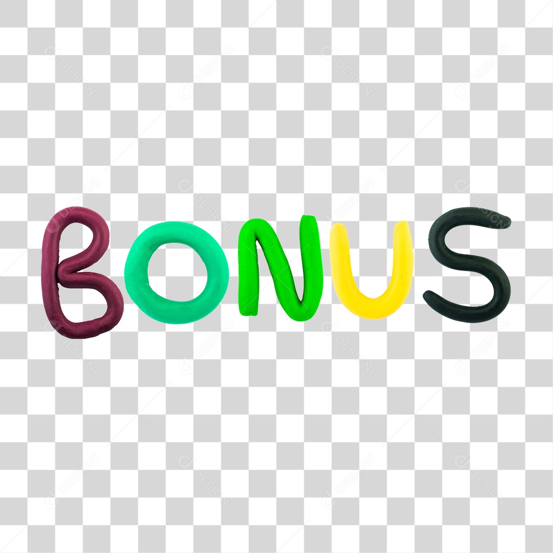 Texto 3D Bonus Para Composição PNG Transparente