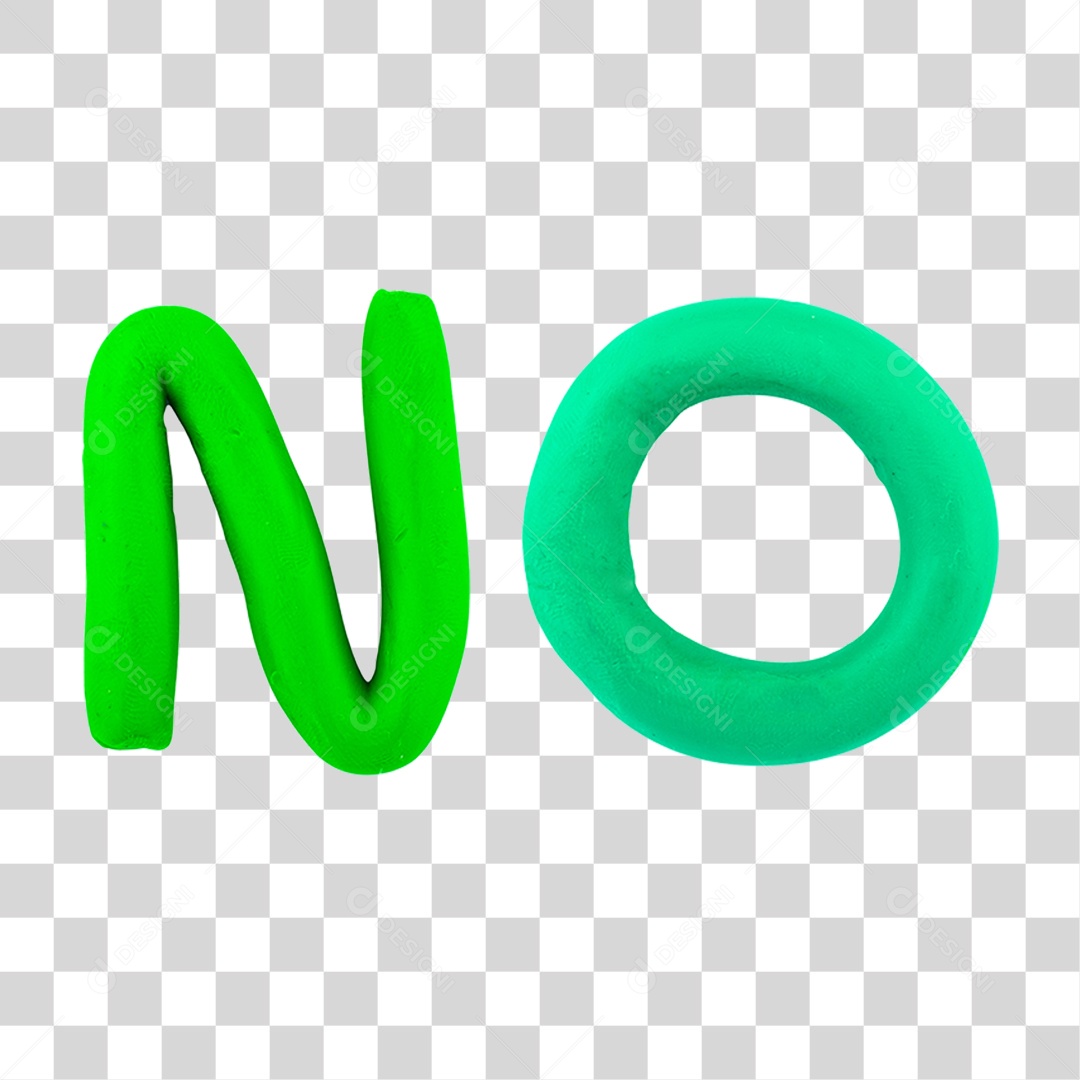 Texto 3D No Para Composição PNG Transparente