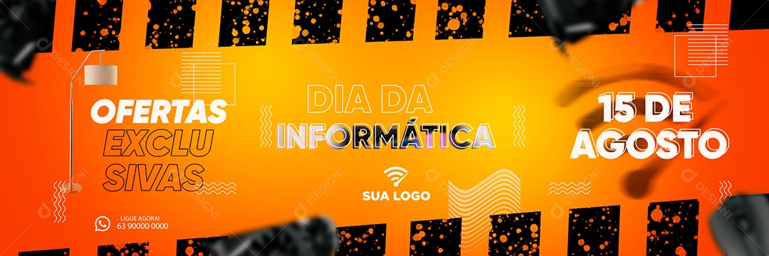Banner Dia da Informática 15 de Agosto Social Media PSD Editável