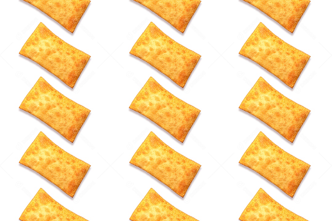 Pasteis comida fundo branco