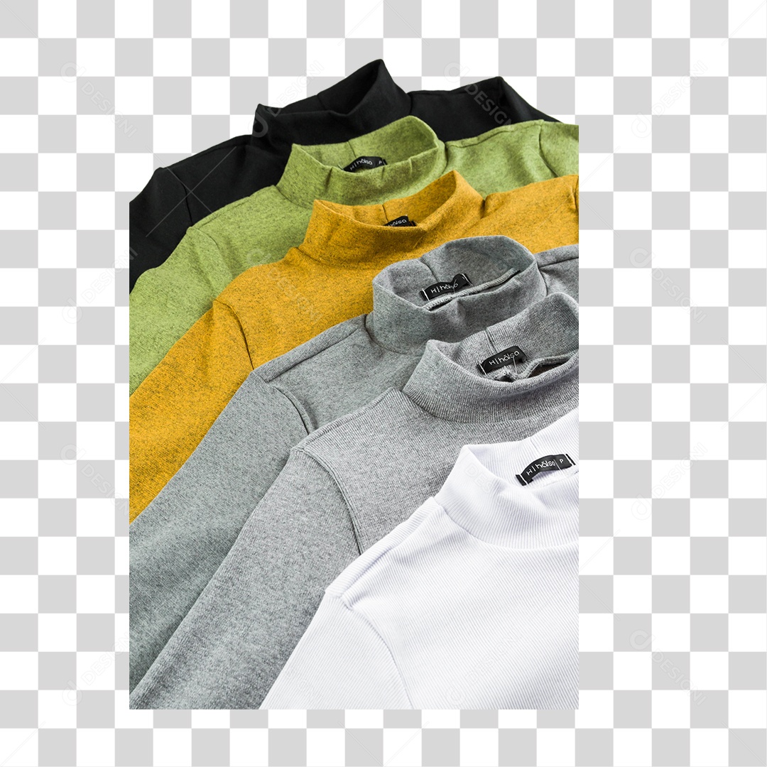 Camisas de Mangas Compridas Colorida PNG Transparente