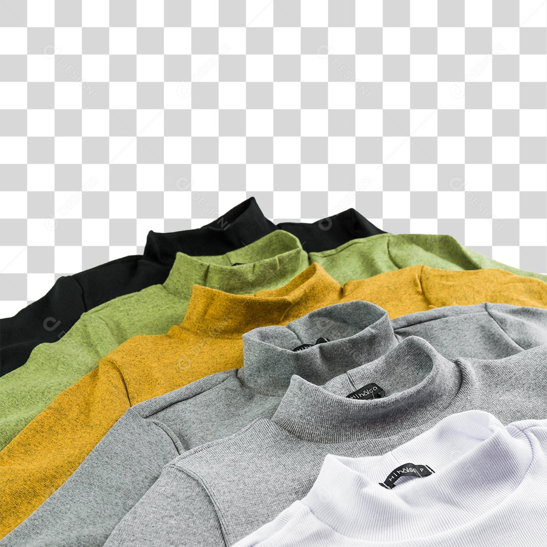 Camisas de Mangas Compridas Colorida PNG Transparente