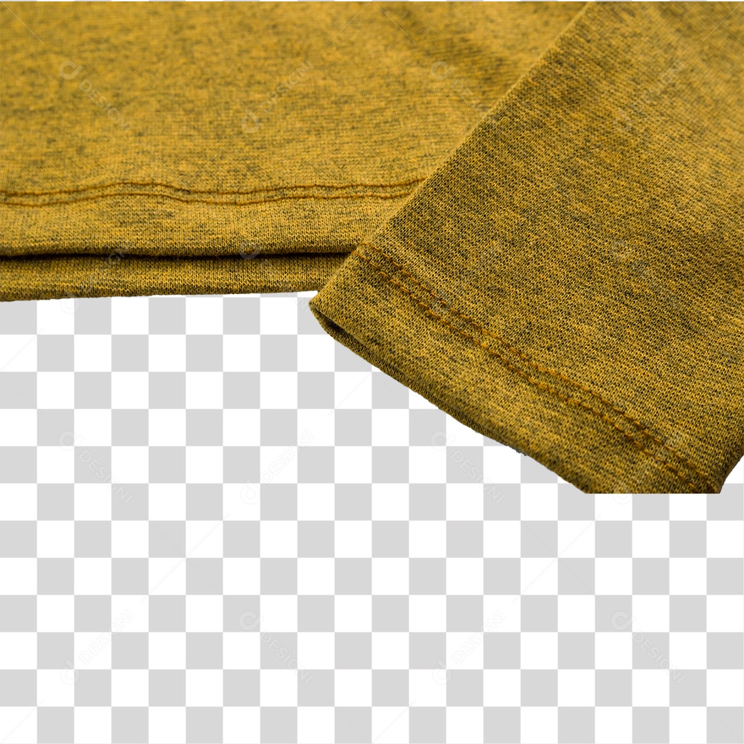 Camisa de Mangas Compridas Mostarda PNG Transparente