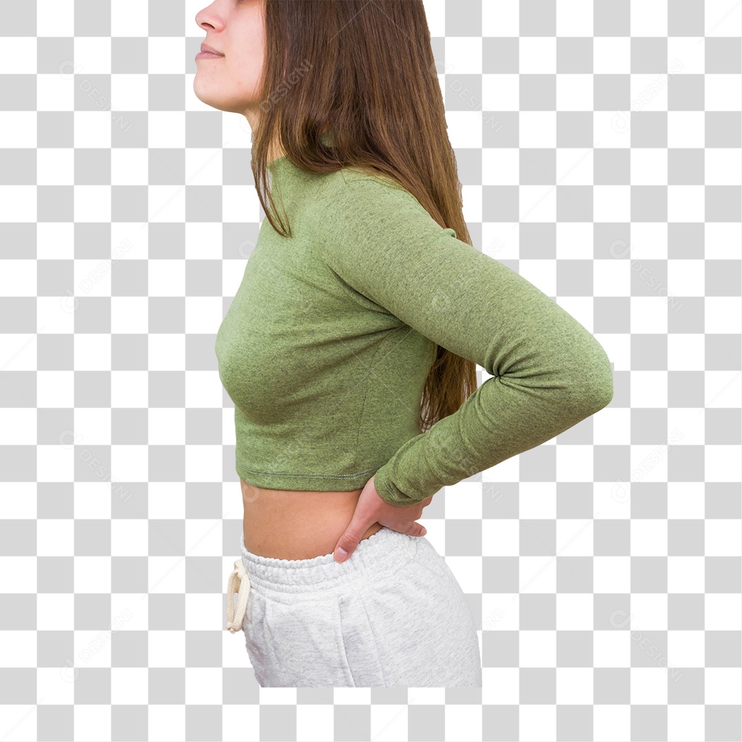 Camisa de Mangas Compridas Verde PNG Transparente