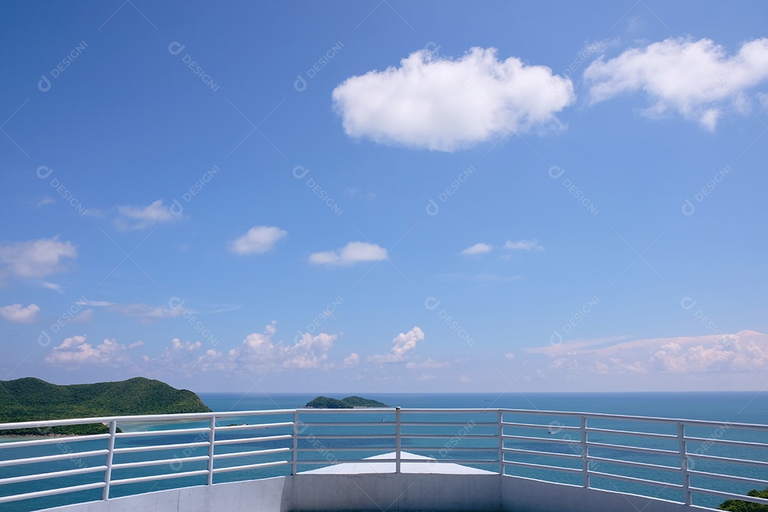 Paisagem do mar passeio de barco