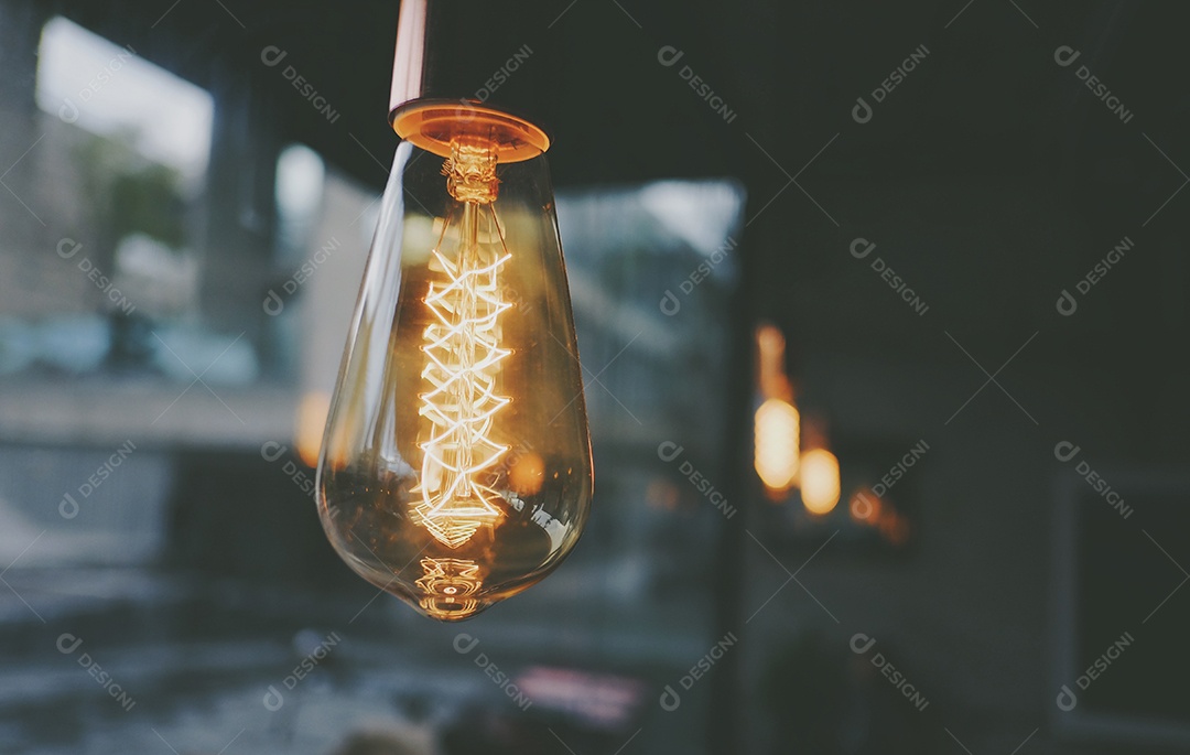 Lâmpada acessa de decoração