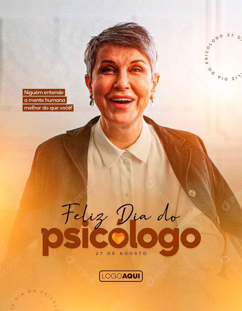 Ninguém entende a mente humana melhor do que você Dia Do Psicólogo Social Media PSD Editável