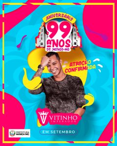 Flyer Aniversário 99 Anos De Manga Atrações Confirmadas Social Media PSD Editável