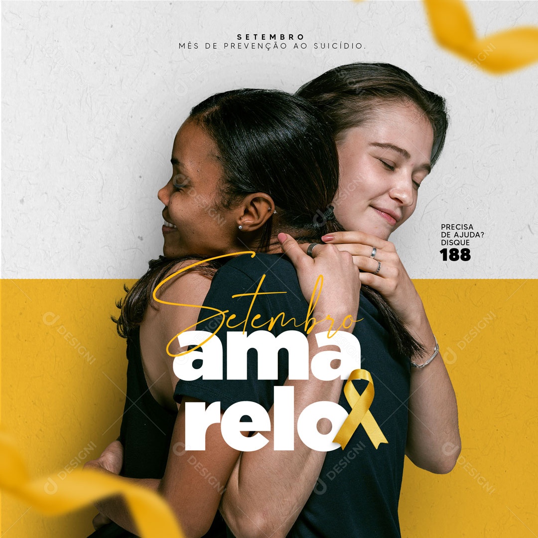 Setembro Amarelo Mês De Prevenção Ao Suicídios Social Media PSD Editável