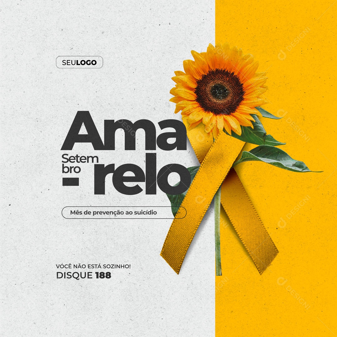 Setembro Amarelo Mês De Prevenção Ao Suicídios Social Media PSD Editável