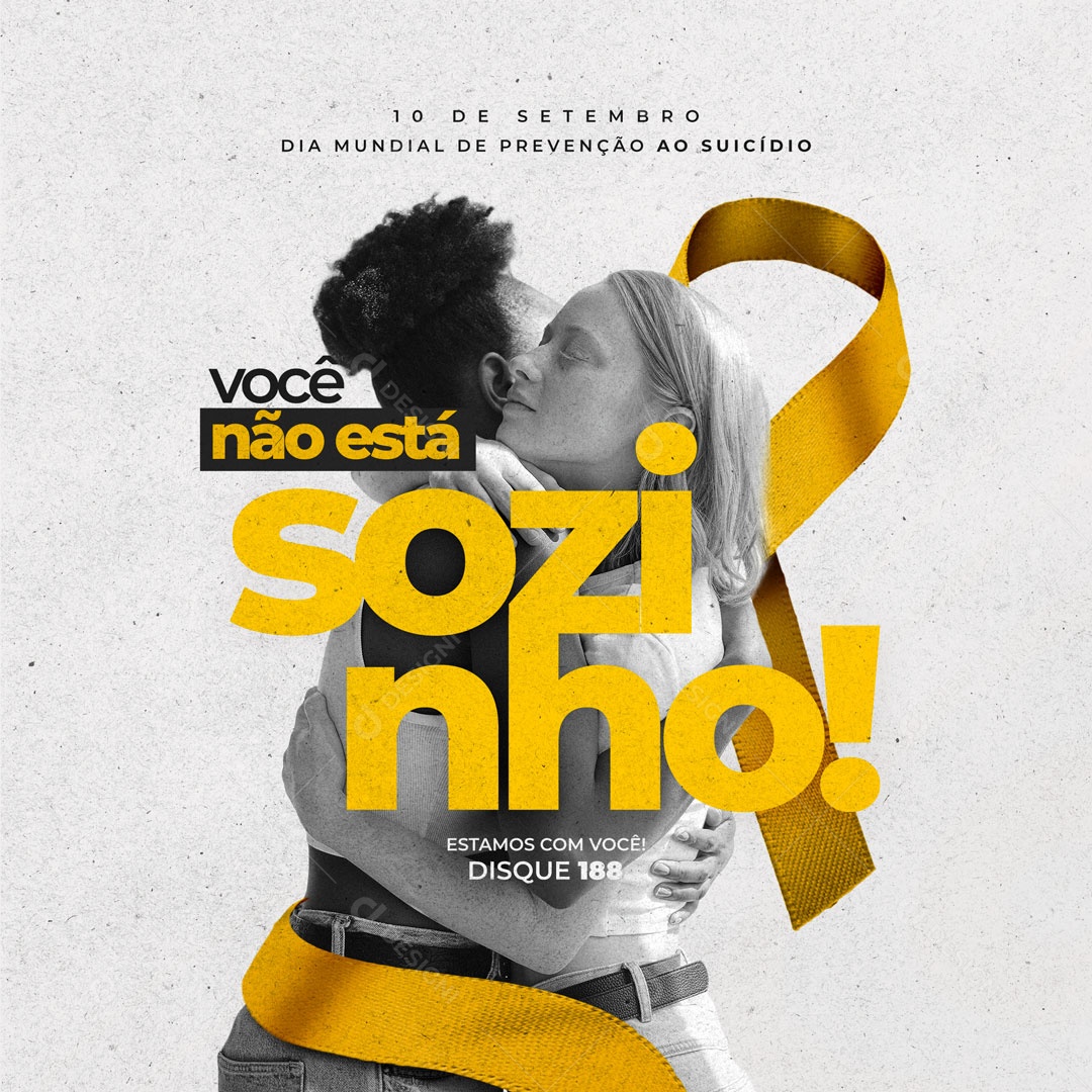 Setembro Amarelo Mês De Prevenção Ao Suicídios Social Media PSD Editável