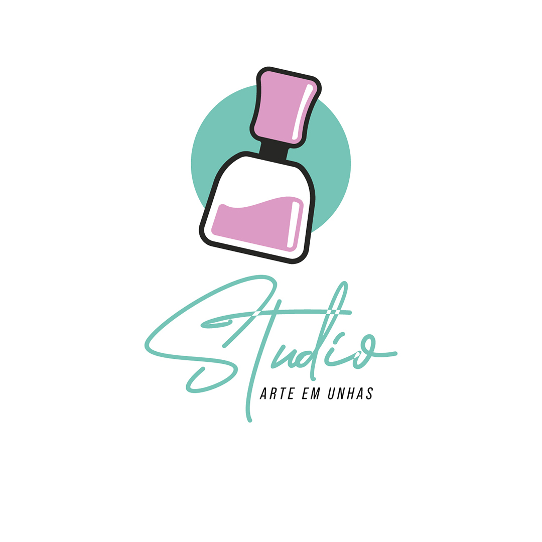 Logo Manicure Studio Arte em Unhas EPS Editável