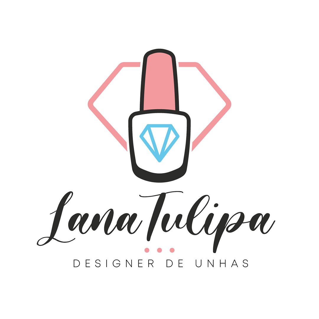 Logo Manicure Lona Tulipa EPS Editável