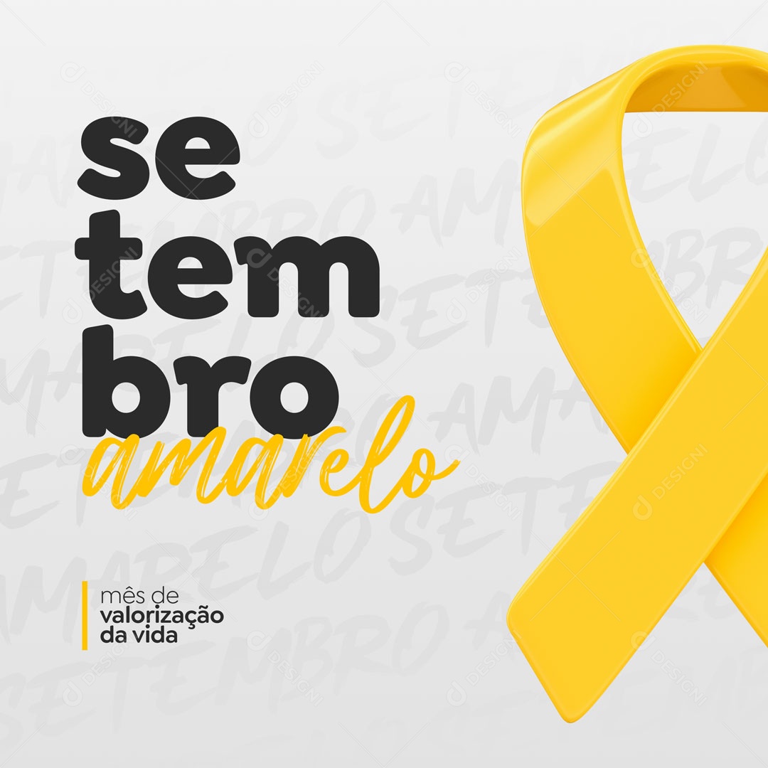 Setembro Amarelo Mês De Prevenção Ao Suicídios Social Media PSD Editável