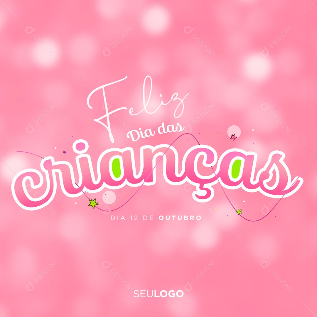 Feliz Dia Das Crianças Dia 12 De Outubro Social Media PSD Editável
