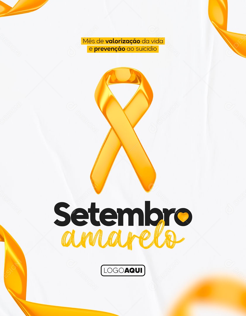 Setembro Amarelo Mês De Conscientização Social Media PSD Editável