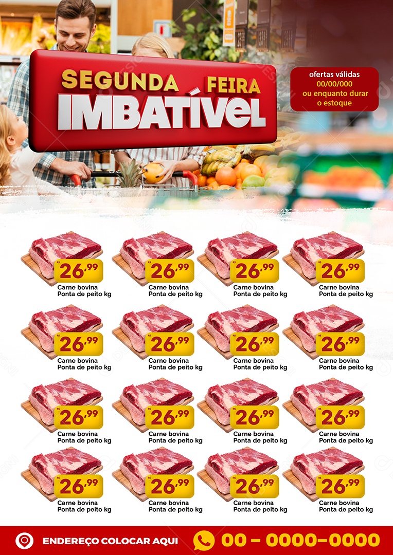 Social Media Encarte Story Segunda-feira Imbatível PSD Editável