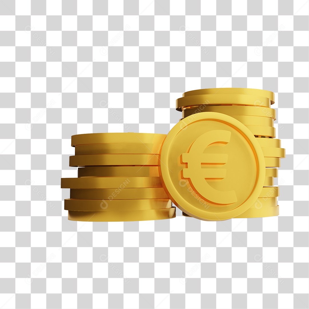 Elemento 3D Cripto Moeda Virtual Para Composição PNG Transparente