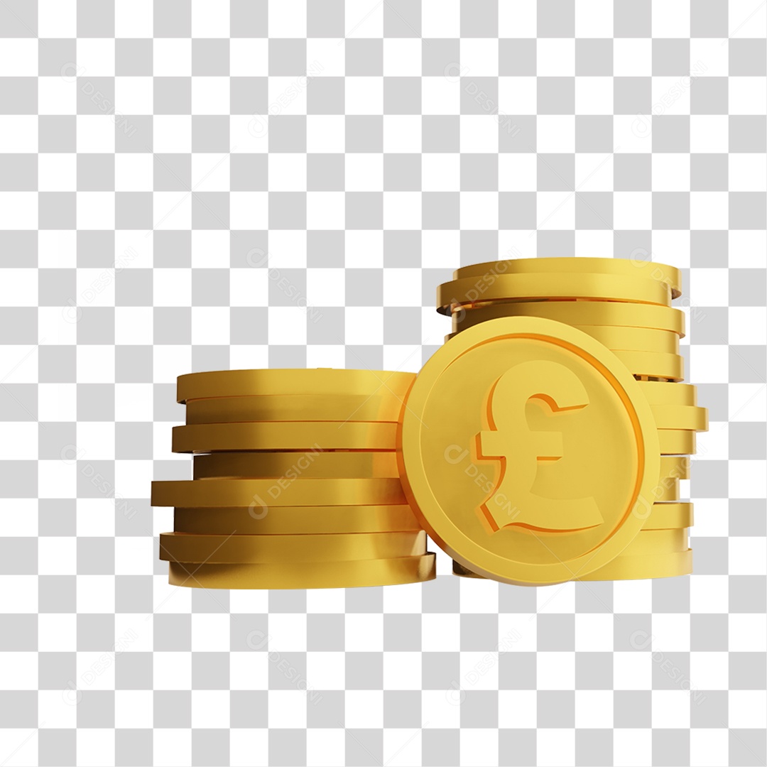 Elemento 3D Cripto Moeda Virtual Para Composição PNG Transparente