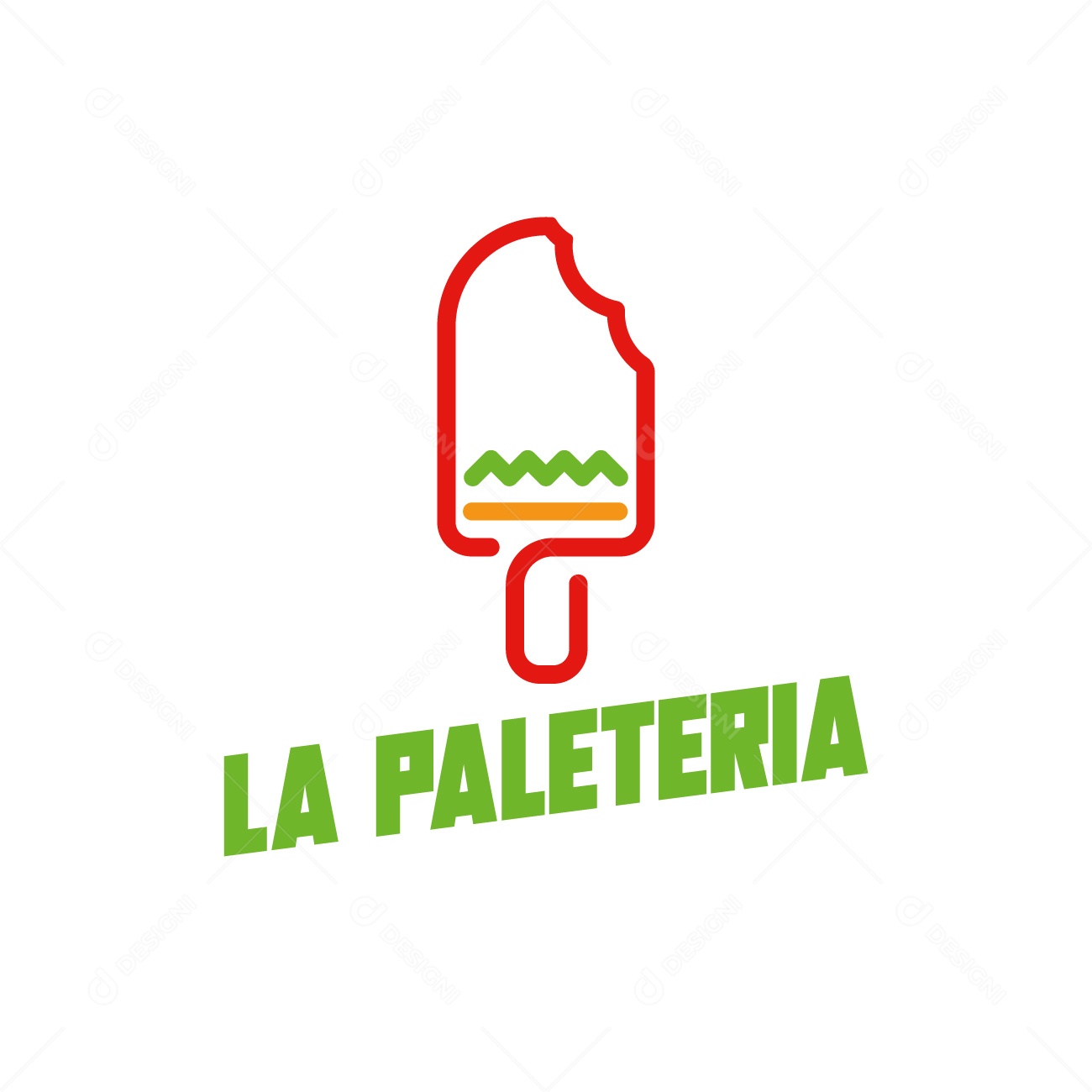 Logo Sorveteria La Paleteria AI Editável