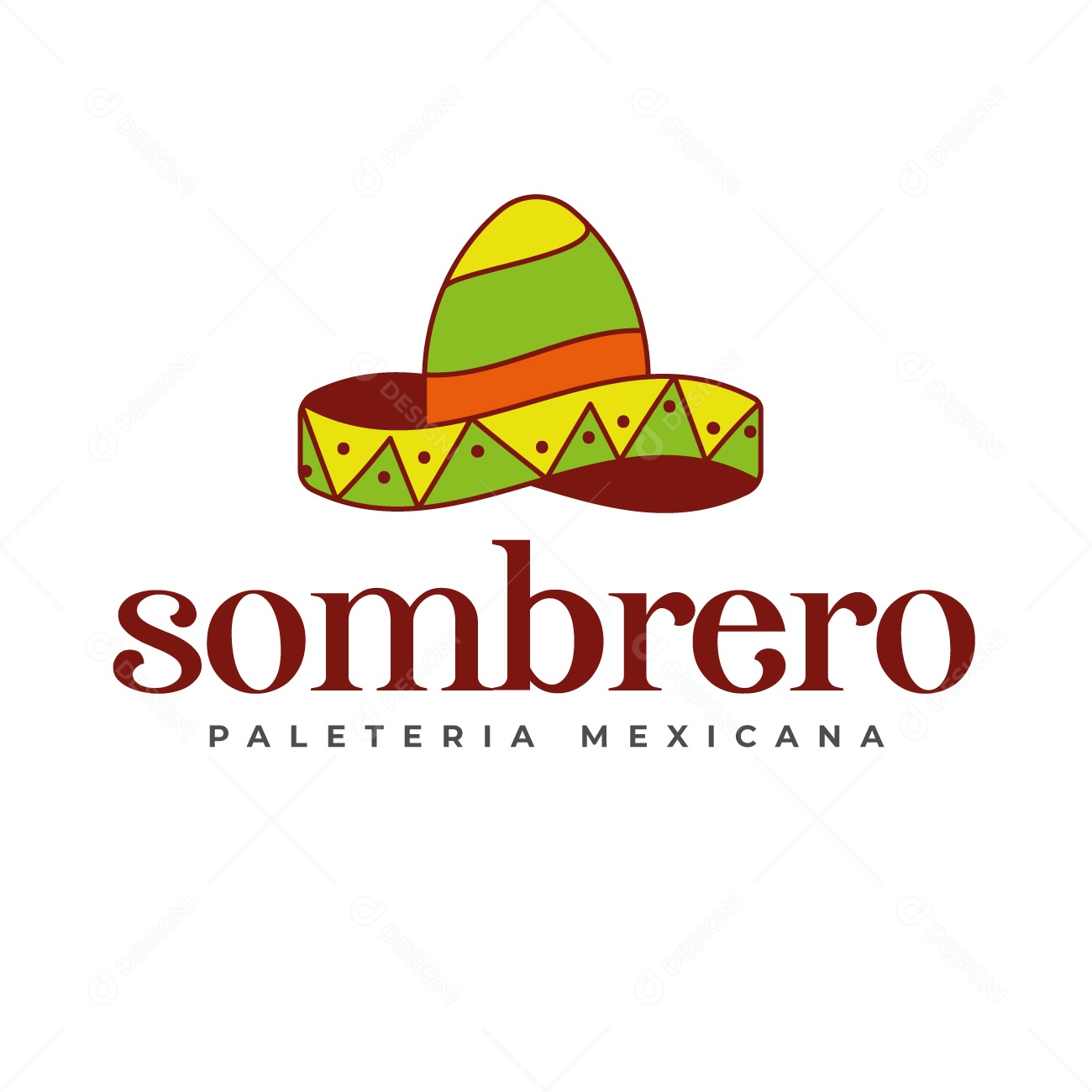 Logo Sombrero Paleteria Mexicana AI Editável