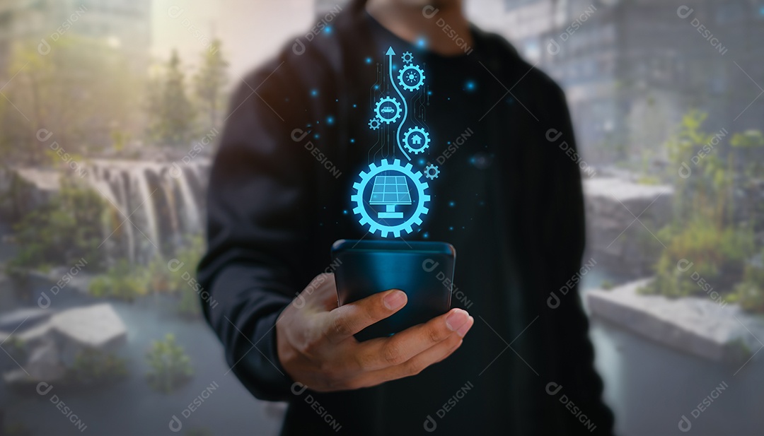 Geração e uso de eletricidade a partir de energia natural Energia solar, energia eólica, energia hidrelétrica