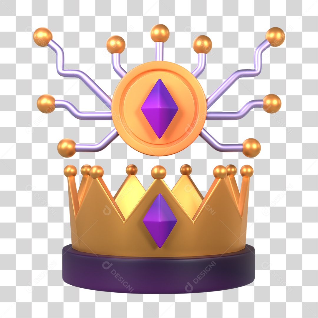 Coroa Rei Negociações de Criptomoeda PNG Transparente