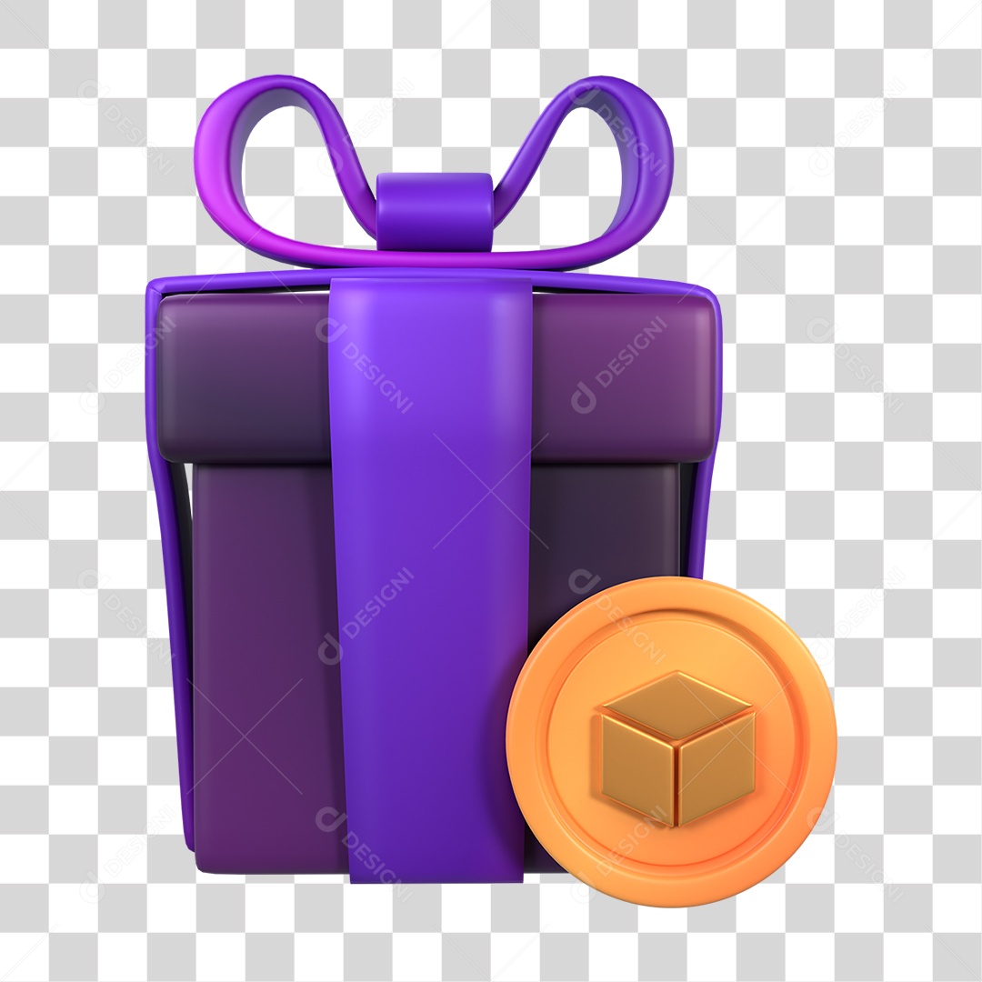 Caixa de Presente Negociações de Criptomoeda PNG Transparente
