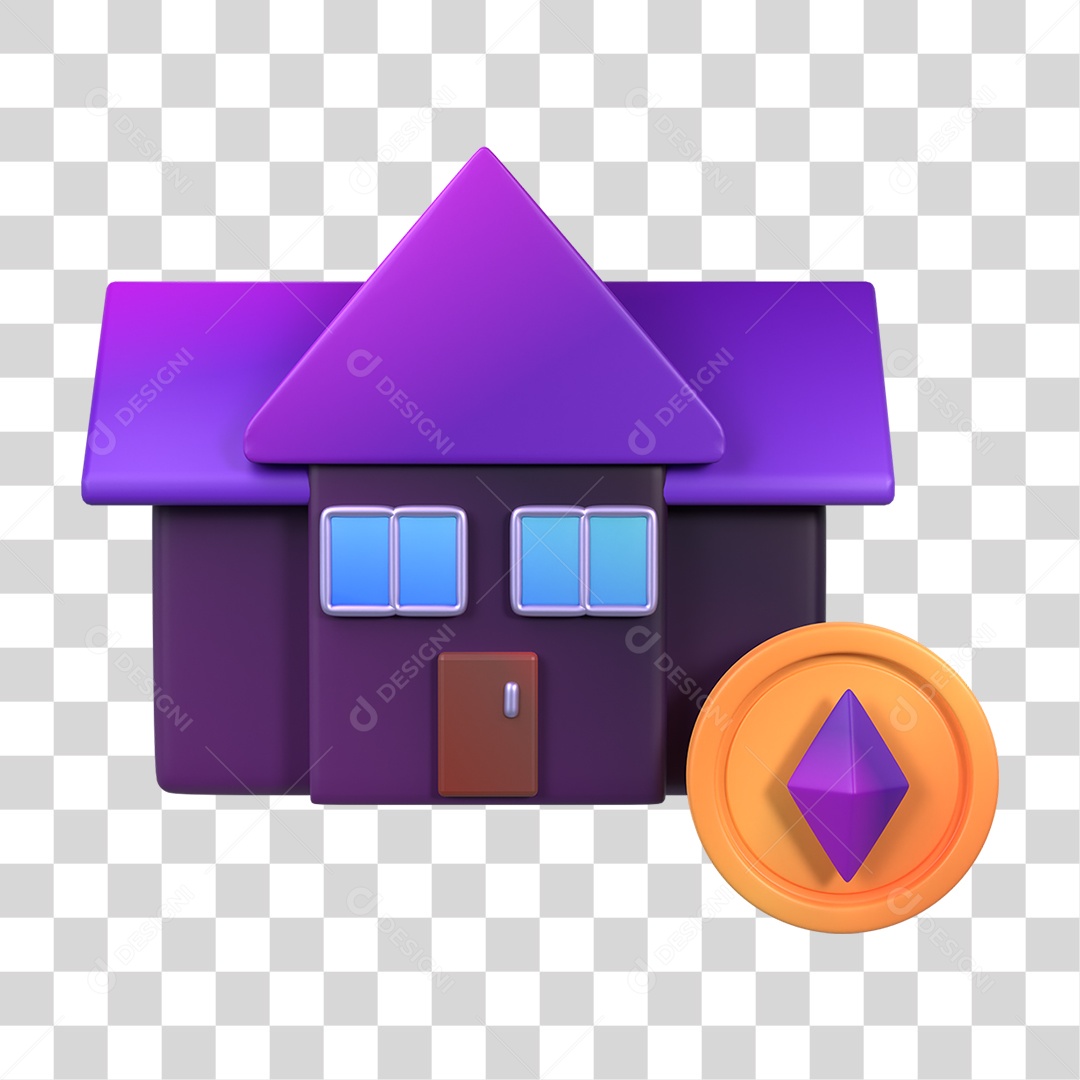 Casa Residência Negociações de Criptomoeda PNG Transparente