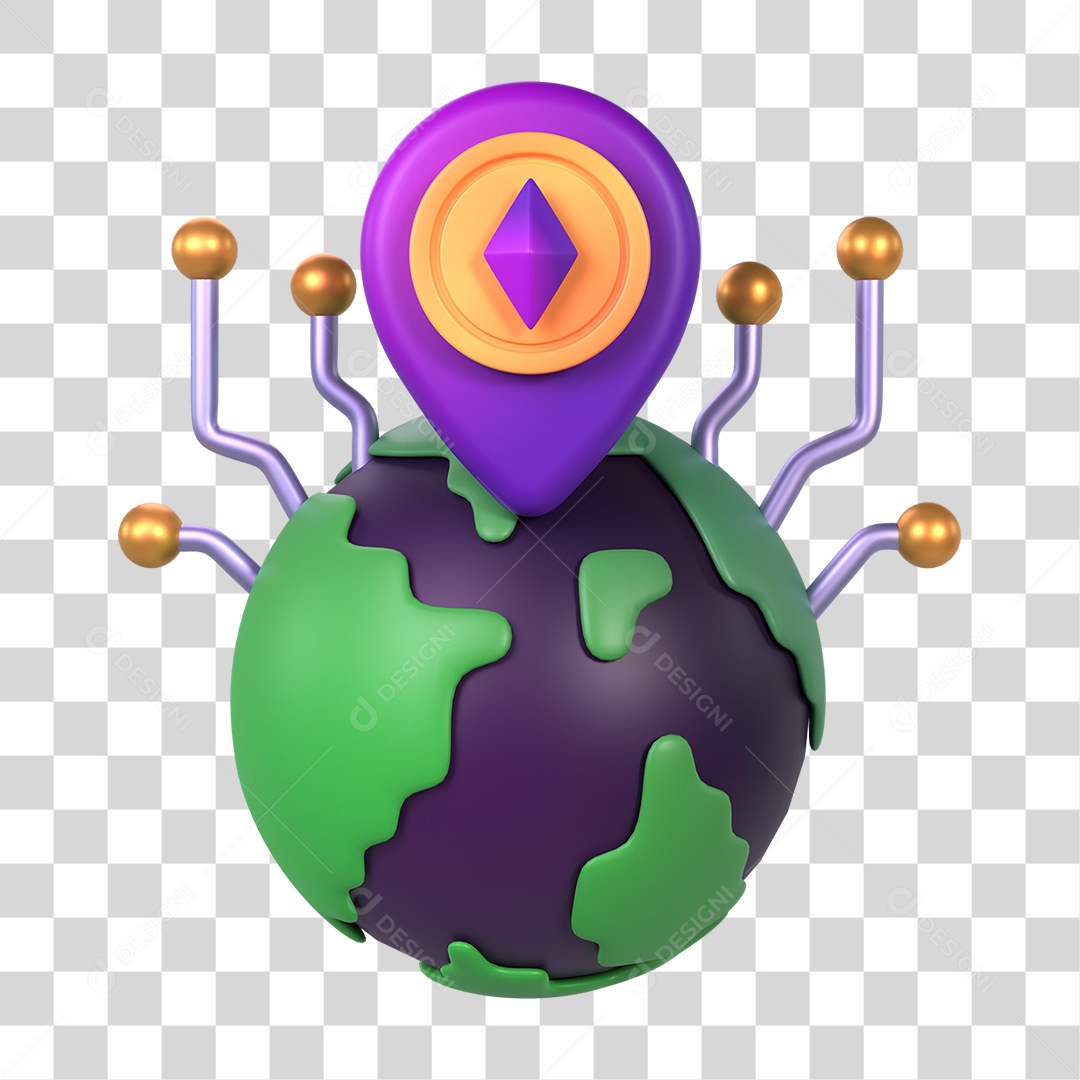 Planeta Criptografado Negociações de Criptomoeda PNG Transparente