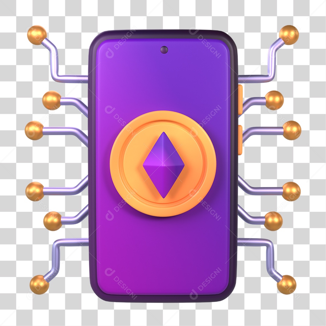 Telefone Celular Negociações de Criptomoeda PNG Transparente