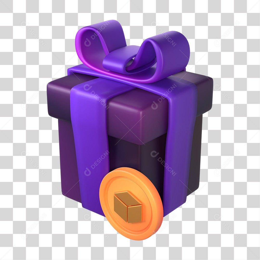 Caixa de Presente Negociações de Criptomoeda PNG Transparente