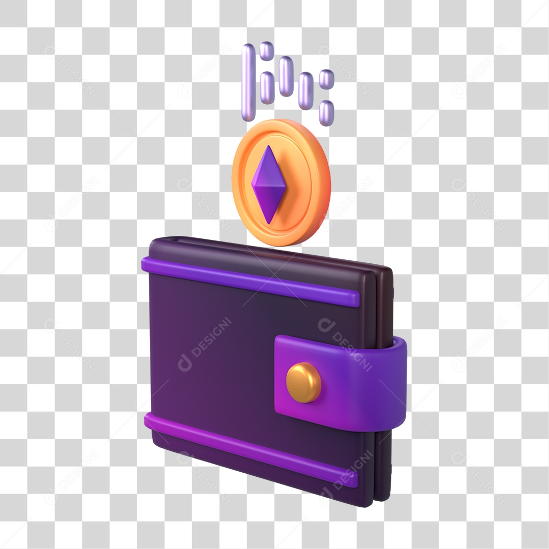 Carteira Dinheiro Moedas PNG Transparente