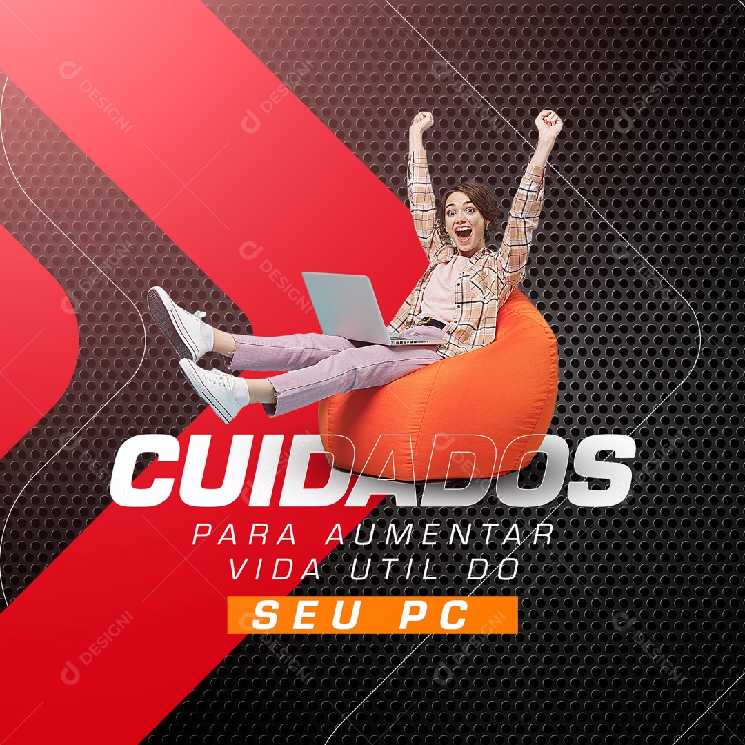 Social Media Loja De Informática PSD Editável