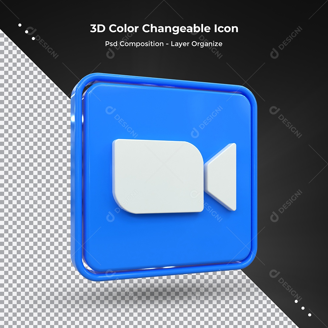 Zoom Elemento 3D Para Composição PSD