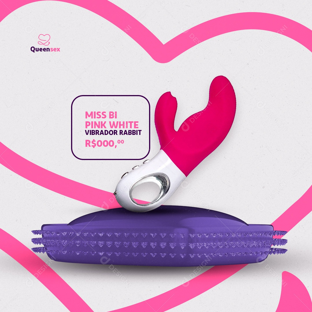 Social Media Sexshop Vibrador PSD Editável