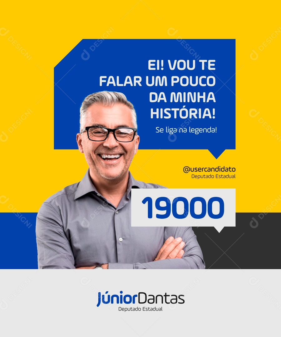 Ei Vou Te Falar Um Pouco Da Minha História Social Media PSD Editável