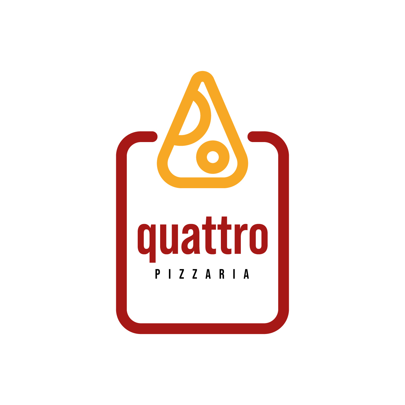 Logo Pizzaria Quattro EPS Editável