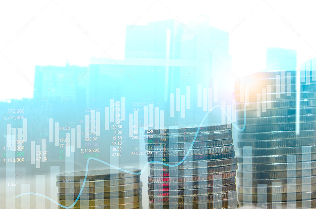 Negócios de dinheiro e mercado de ações ou gráficos de negociação Forex e gráficos de velas.