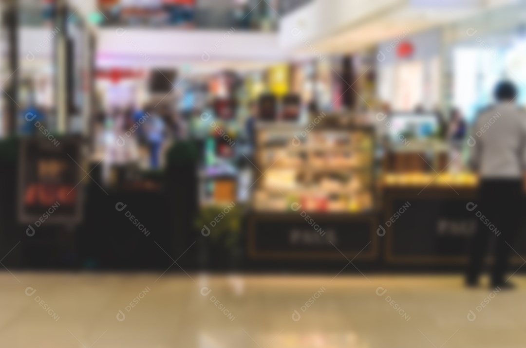 Shopping de fundo desfocado abstrato