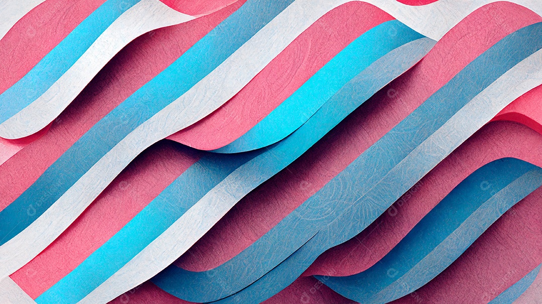 Resumo do fundo geométrico rosa e azul do estilo retrô da onda